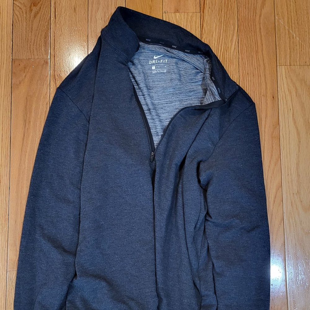 Nike Dri Fit Long Sleeve Shirt Dark Grey